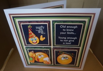 THE BEER DRINKER Humorous 7.5 Quick Card Decoupage & Insert Mini Kit by Gill Dean
