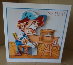Mr Fix-It - Decoupage by Gill Dean