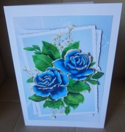 Pretty Flower Topper - Birthday or Thank You by Gill Dean