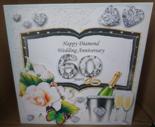 60th Diamond wedding Anniversary mini kit by Gill Dean