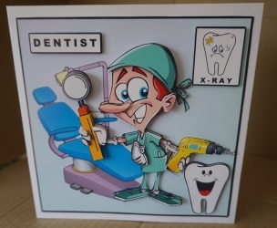 Dentist Hygienist - Decoupage by Gill Dean