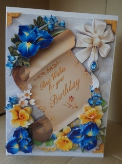 Birthday Scrolls 9 by Gill Dean