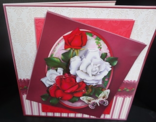 Beautiful Roses - Layered Card Mini Kit by Gill Dean
