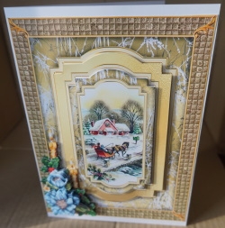 Quilted Opulence - Christmas Roses by Gill Dean