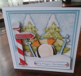 Flippin Christmas Topper and Decoupage by Gill Dean