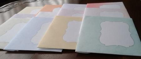 12 Pastel Floralie Envelopes by Gill Dean