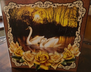 Nature's Call - Sunset Swans by Gill Dean