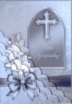 Sympathy Metallic Quick Card Corner Side Stacker by Gill Dean