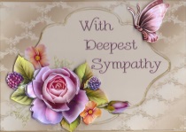 Sympathy English Rose Card Front by Gill Dean