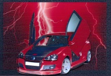Vw Golf Sports Car with Tag Quick Card by Gill Dean