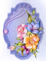 Floral Decoupage Topper by Gill Dean