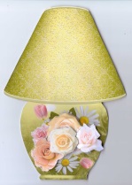 Table Lamp Card Mini Kit - Vintage Posy by Gill Dean