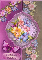 Pretty Flora Offset Fold Card Mini Kit by Gill Dean