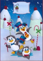 Fun in the Snow Penguins by Gill Dean