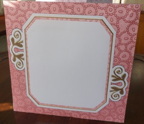 Pink Roses Fancy Emerald 8in Envelope Mini Kit by Gill Dean