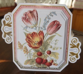 Red Tulips Fancy Emerald 3D Mini Card Kit by Gill Dean