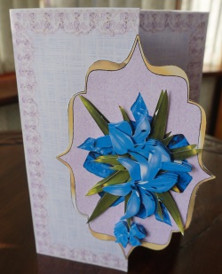 Bracket Front Blue Lilly by Gill Dean