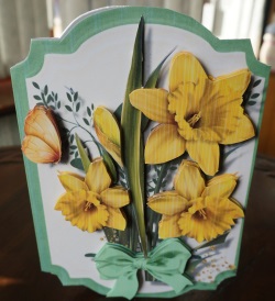 Print, Cut, and Fold, Dance with the Dafodills by Gill Dean
