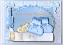 On Your Baby Boys Christening by Gill Dean