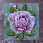 Purple Roses by Gill Dean