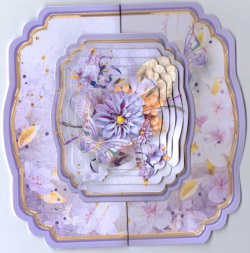 Lilac Flowers Fold Back Mini Kit by Gill Dean