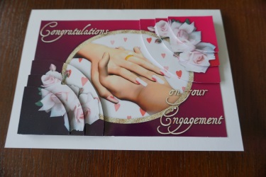 Holding Hands Engagement Card by Gill Dean