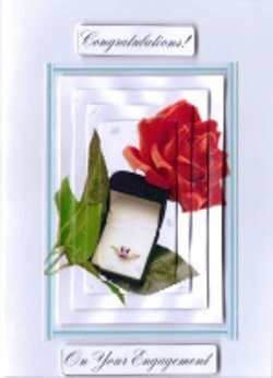 Red Rose and Amethyst Ring by Gill Dean