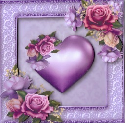 The Purple Heart 7x7 by Gill Dean