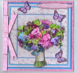 A Touch of Romance Bouquet 8x8 Mini Kit by Gill Dean