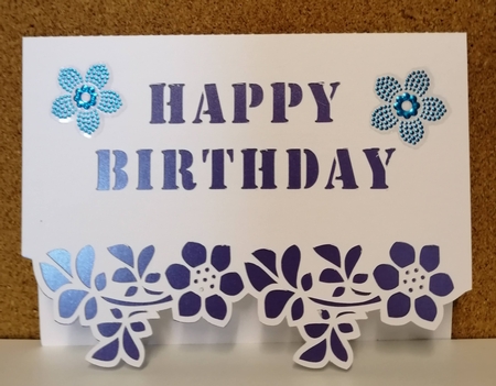 BIRTHDAY FLORAL OVER THE EDGE 1 by Gill Gardiner