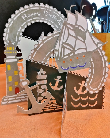 3D Cascade All at Sea by Gill Gardiner