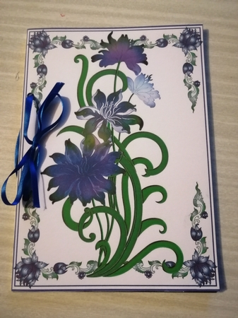 Perpetual Calendar - Purple Flowers by Gill Gardiner