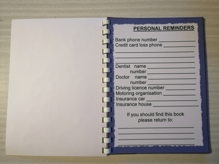 Perpetual Calendar - Purple Flowers by Gill Gardiner