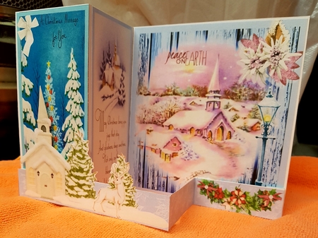 Z Fold Peace On Earth including Template by Gill Gardiner