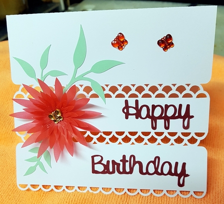 Layered Flower Card by Gill Gardiner