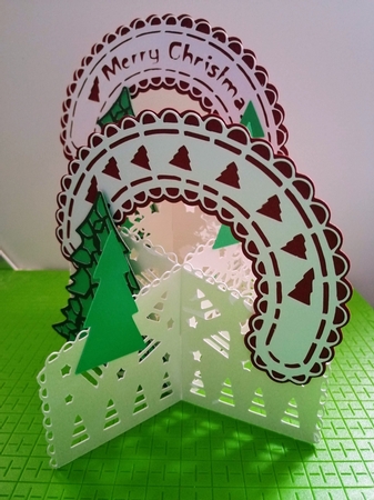 Christmas tree cascade SVG by Gill Gardiner
