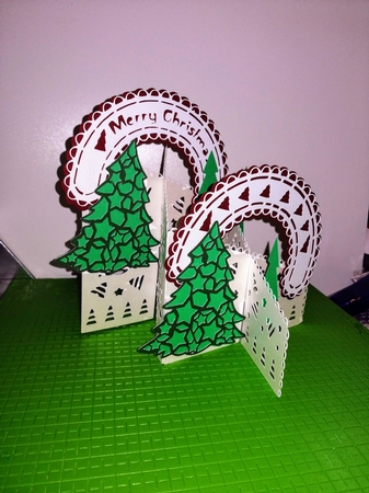 Christmas tree cascade SVG by Gill Gardiner