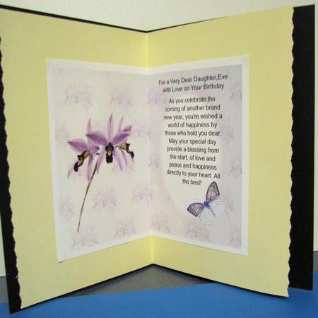 Butterflies and Orchids Insert by Gill Gardiner
