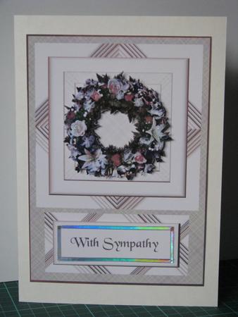 Lily and Rose Wreath Sympathy by Gill Gardiner