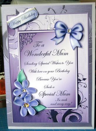 5 x 7 Elegant Metallic Greeting Kit with 3D Decoupage by Gill Gardiner