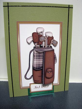Golfing Dad by Gill Gardiner