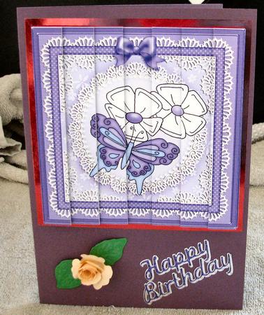 Fluttery Butterfly Side Stacker Topper by Gill Gardiner