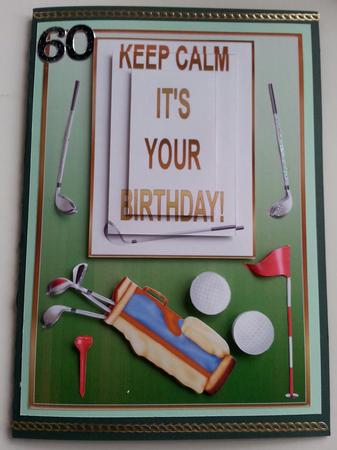 Keep Calm Its You Birthday Card Front by Gill Gardiner