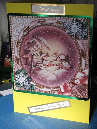Snowy Town 8inch Picture Sheet by Gill Gardiner