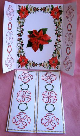Poinsettia Border Gate Fold by Gill Middleton