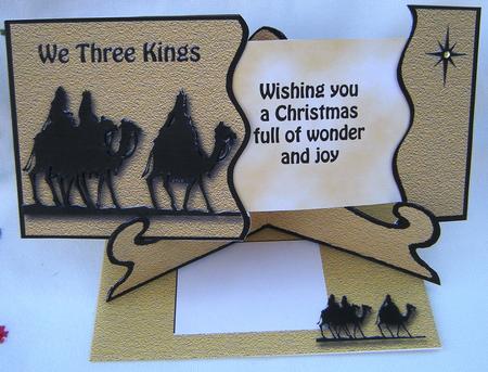 Slide-inside Christmas - We Three Kings by Gill Middleton