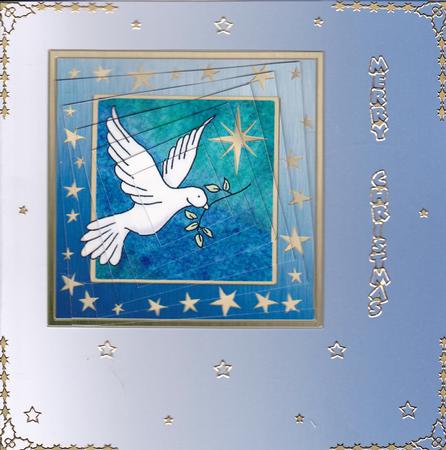 Xmas Dove Twisted Pyramage Sheet by Gill Middleton