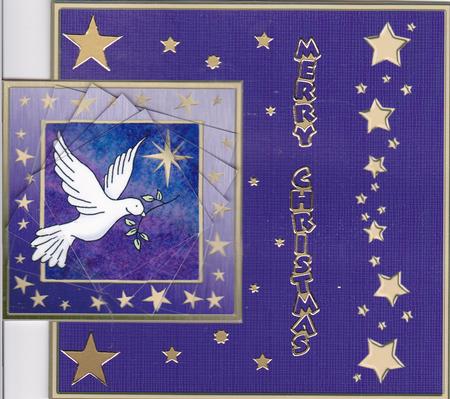 Xmas Dove No-hole Over the Edge N Spiral Pyramid by Gill Middleton