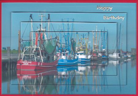 Boats in the Harbour - Pyramid by Gill Middleton