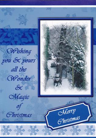 The Wonder & Magic of Christmas (blue) - A5 by Gill Middleton